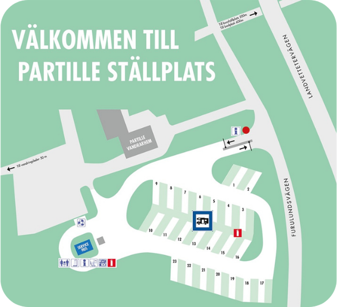 Partille Ställplats Details: Ruimtes, prijzen en richtlijnen